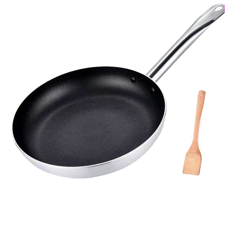 Miljövänlig anpassad logotyp, rund stekpanna med lock Miljövänlig anpassad logotyp, rund stekpanna med lock