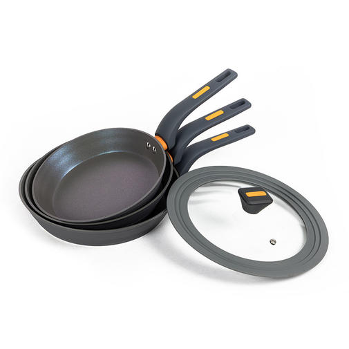 Leerpan 3-delad Nonstick Kök Matlagning 20cm 24cm 28cm Stekpanna Med Glaslock Leerpan 3-delad Nonstick Kök Matlagning 20cm 24cm 28cm Stekpanna Med Glaslock