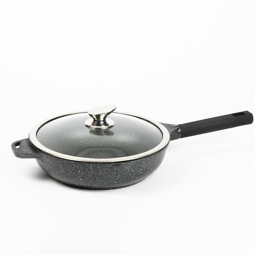 22cm 28cm Rund Non Stick Marmorbeläggning Grytpanna Stekpanna 22cm 28cm Rund Non Stick Marmorbeläggning Grytpanna Stekpanna