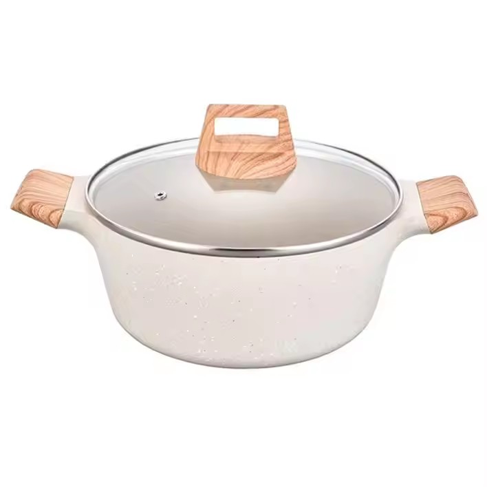 Gjutjärn 26m 28cm 30cm Matlagning Nonstick Aluminum Casserole Stockpot