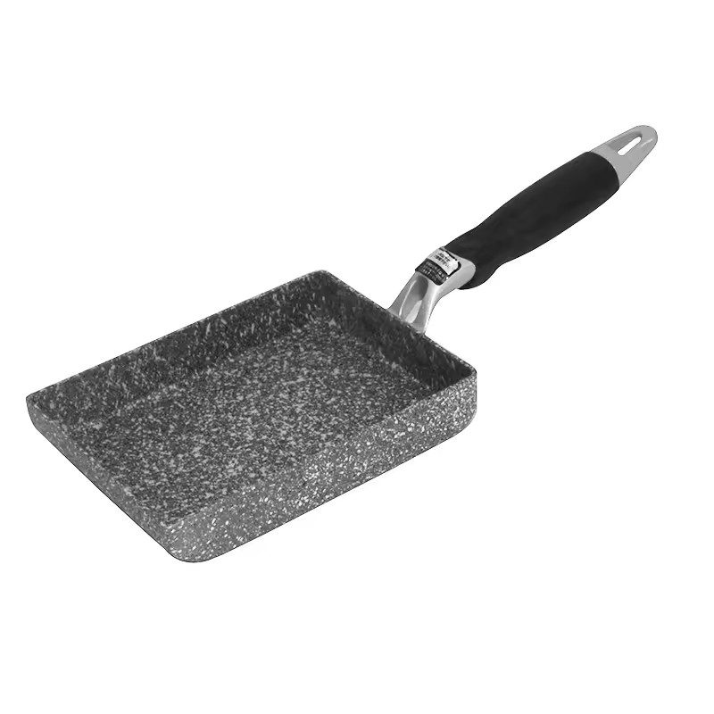 Multipurpose inomhus anpassad storlek Stekpanna Grill Induktion Rökfri biff No Stick Kök Grillpanna