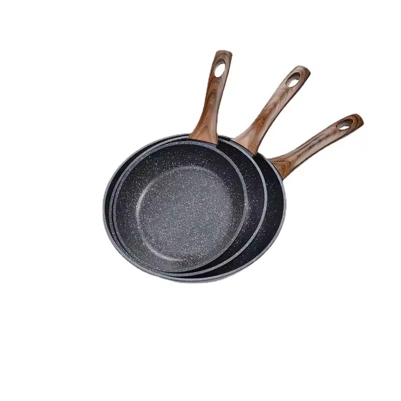 Plattbottnad grytset non-stick panna stekägg induktionsspis gasspis universal stekpanna