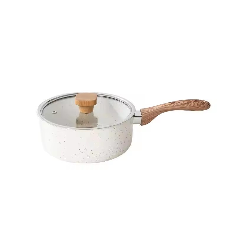 Gränsöverskridande wokningsgryta i japansk stil hushållsrissten non-stick snö platt mjölkgryta snabbnudlar med dubbla ändamål