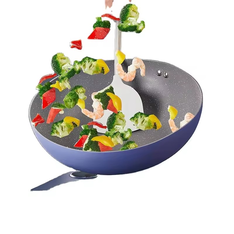 Fritering av non-stick gryta vete ris sten stekpanna kök köksredskap set komplett set med hushållsgryta med platt botten