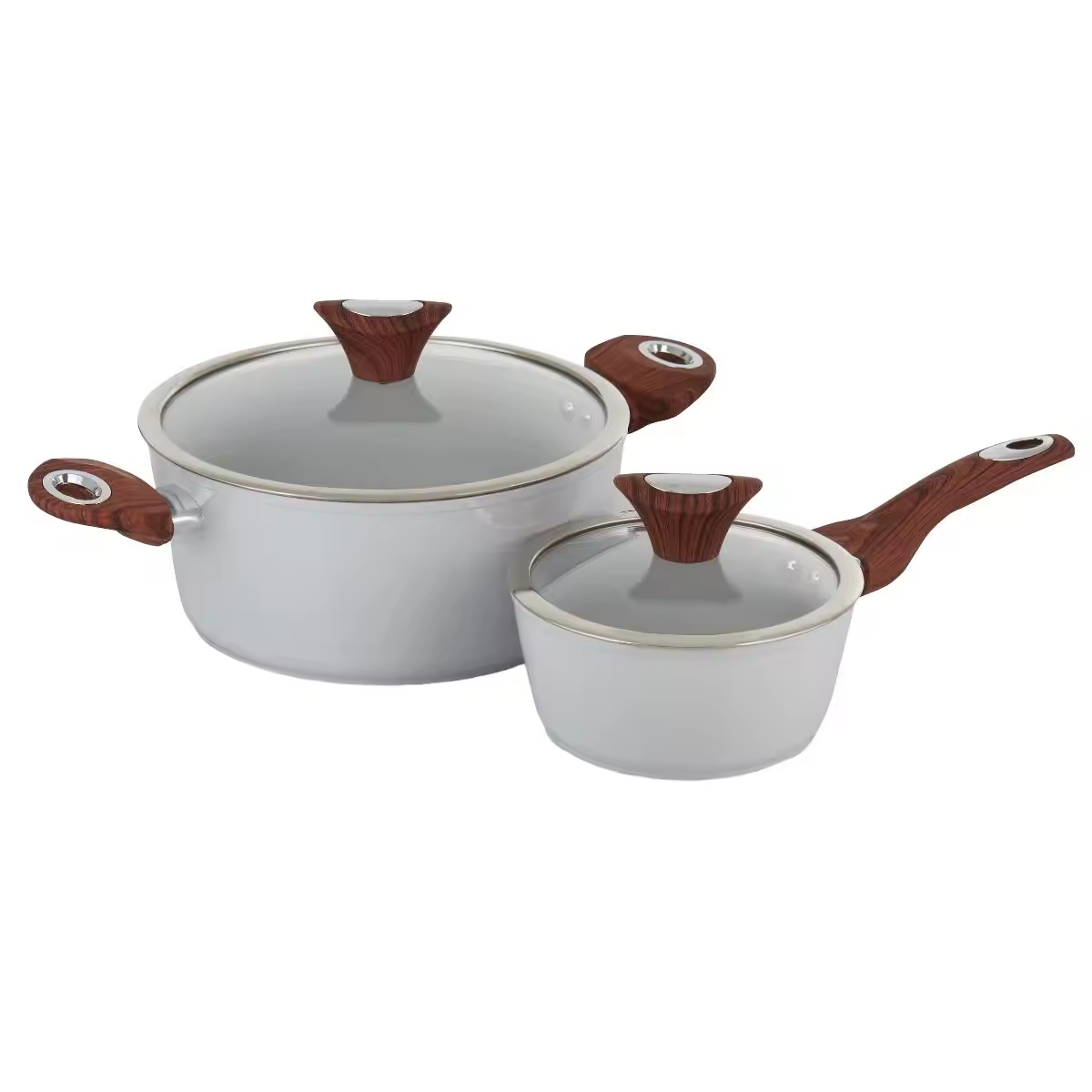 Köks hållbara, anpassade logotyper för mångsidig användning av aluminiumgrytor