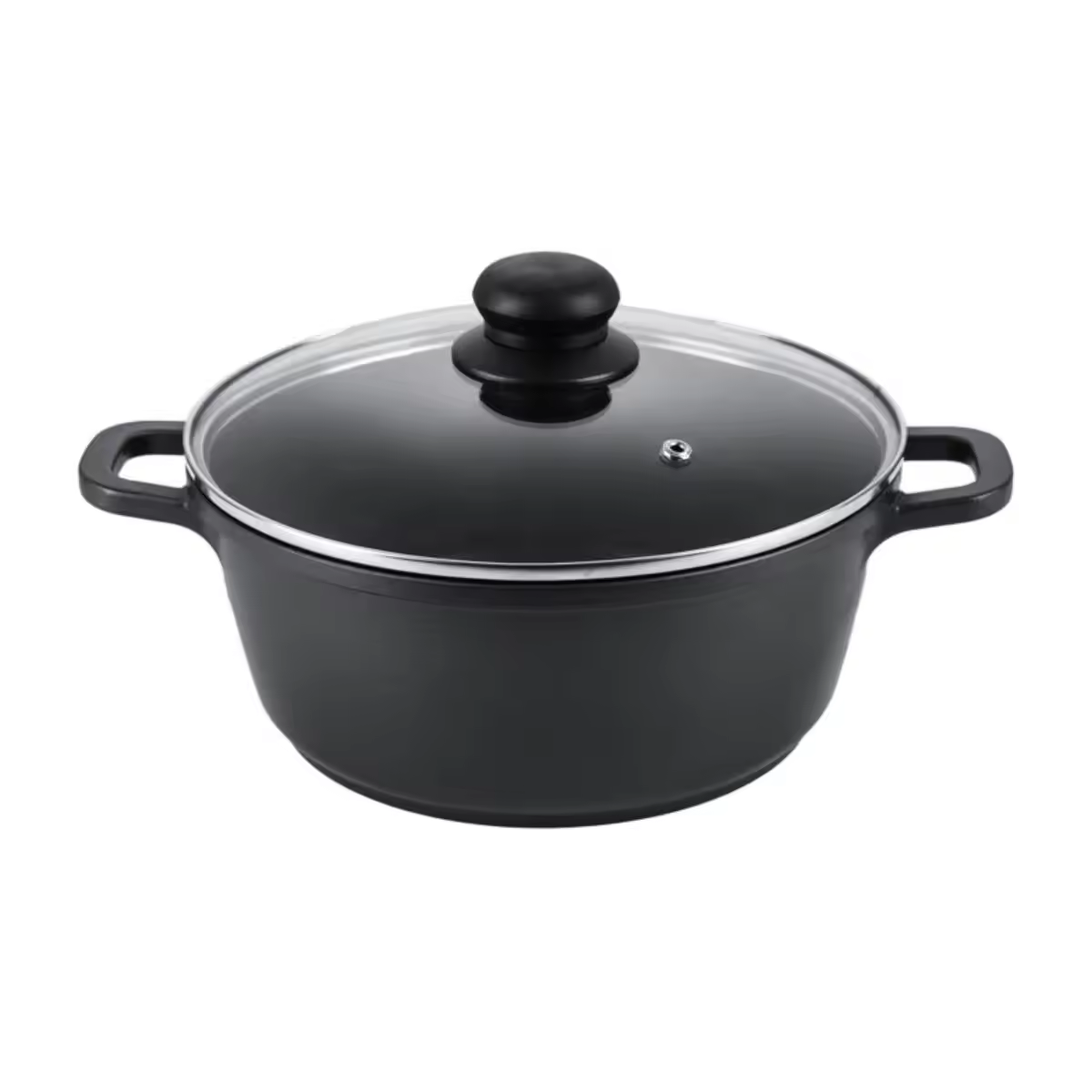 Slitstark anpassad logotyp non-stick keramisk beläggning aluminiumgrytor kastrull med lock