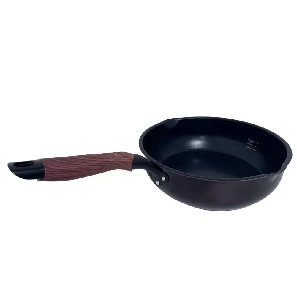 Anpassad logotyp köksartiklar i aluminium smältdegel såspanna för matlagning