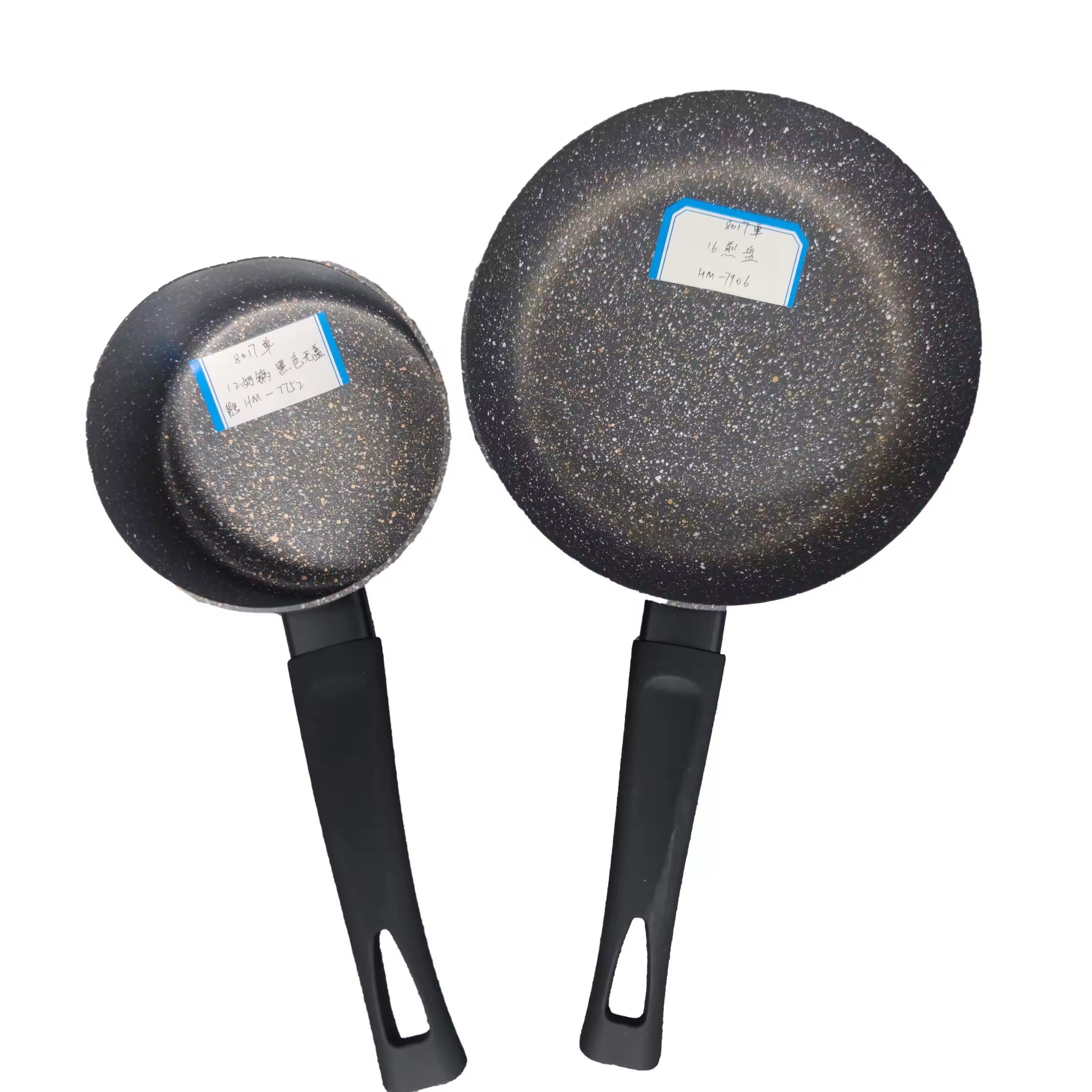 Anpassad logotyp non-stick aluminium granit stekpanna soppgryta set